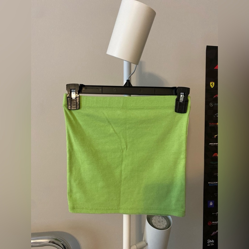 Classic Lime Green Cotton Tube Top